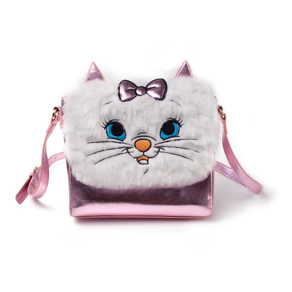 DISNEY The Aristocats Marie Shaped Shoulder Bag with Shoulder Strap, Female, Pink/White (LB201808MRR