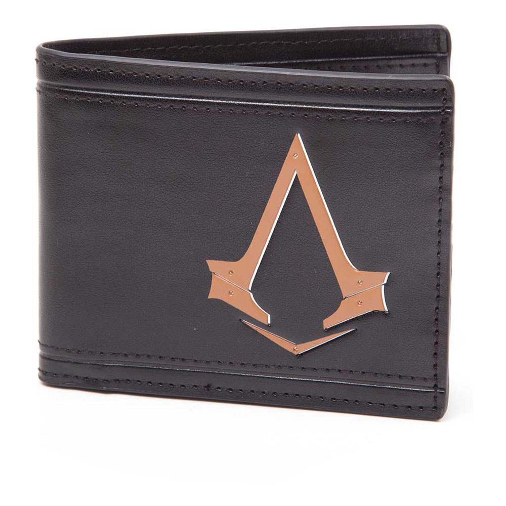 ASSASSIN'S CREED Syndicate Bronze Brotherhood Crest Logo Bi-Fold Wallet, Unisex, Black (MW051324ACS)