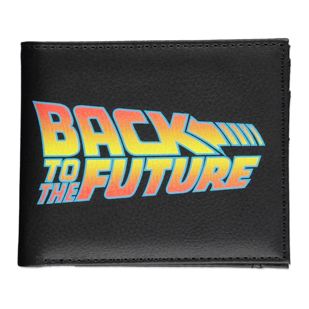 UNIVERSAL Back To The Future Logo Bi-fold Wallet, Male, Black (MW515837BFT)