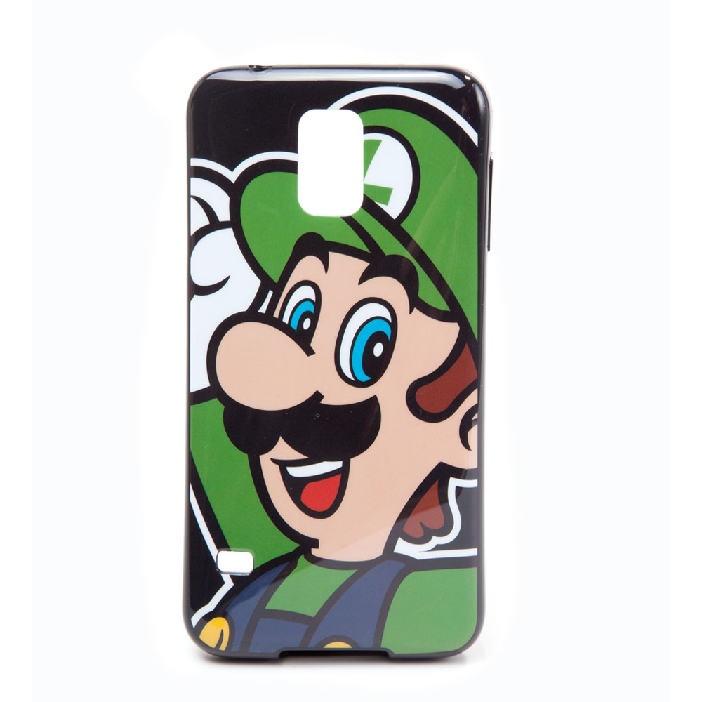 NINTENDO Super Mario Bros. Luigi Face Phone Cover for Samsung S5, Multi-colour (PH180312NTNS5)