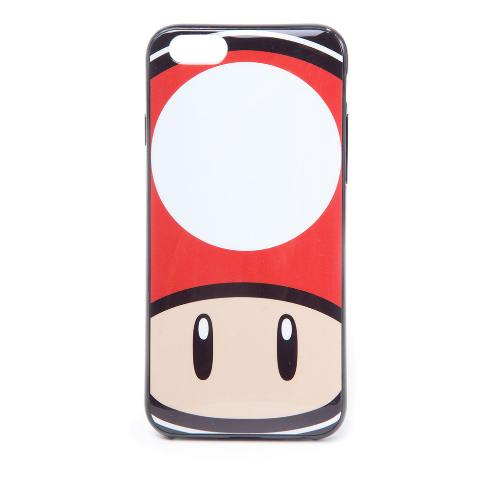NINTENDO Super Mario Bros. Toad Mushroom Face Phone Cover for Apple iPhone 6, Multi-colour (PH180314