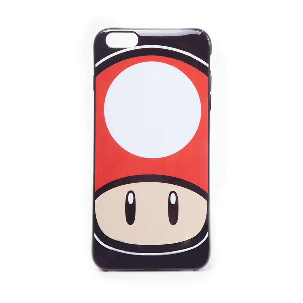 NINTENDO Super Mario Bros. Toad Mushroom Face Phone Cover for Apple iPhone 6 Plus, Multi-colour (PH1