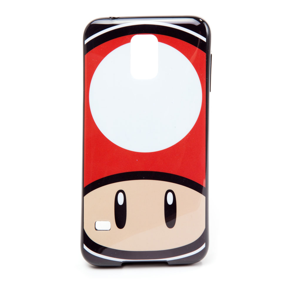 NINTENDO Super Mario Bros. Toad Mushroom Face Phone Cover for Samsung S5, Multi-colour (PH180314NTNS