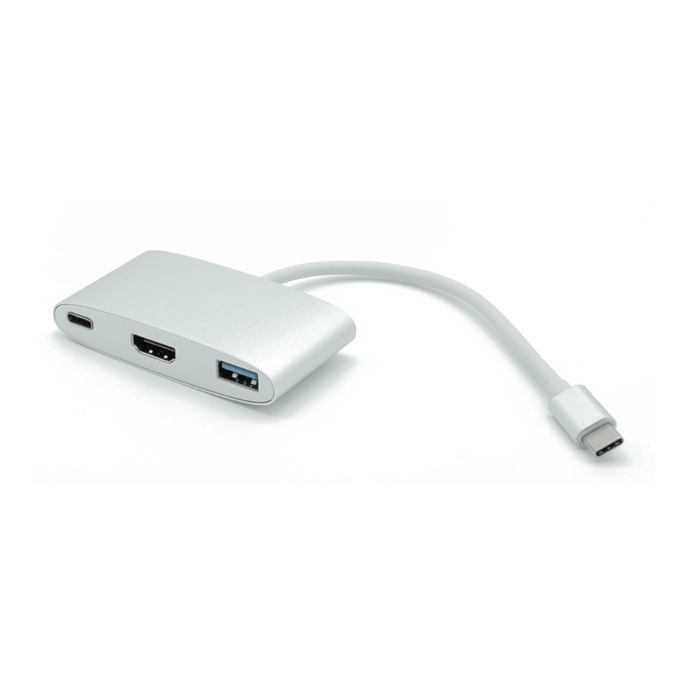 DYNAMODE USB-C Type-C to Multi-Function Docking Station with HDMI/USB3.0, Grey (C-TC-HDMI-USB3)