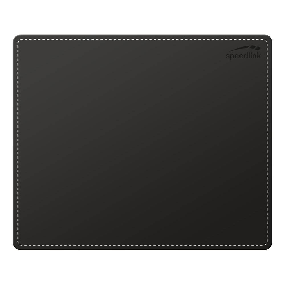 SPEEDLINK Notary Soft Touch Leather Style Mousepad, Black (SL-6243-LBK)