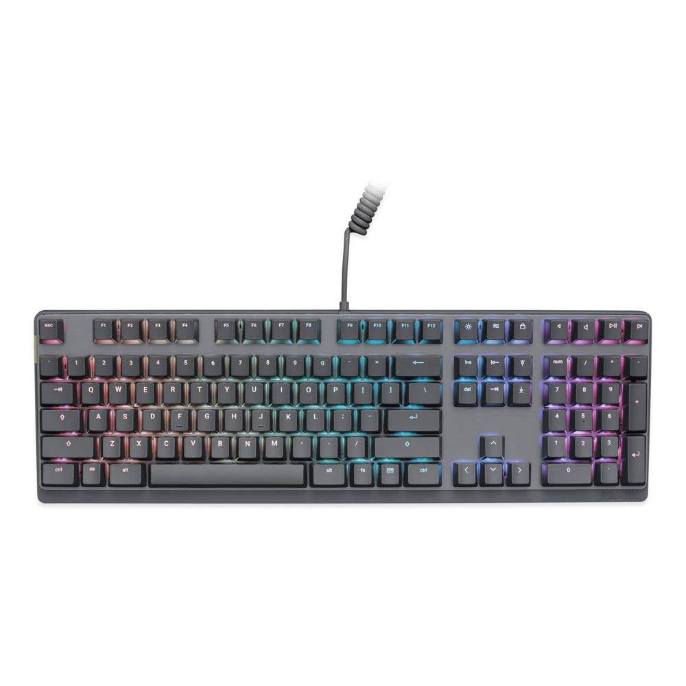 MIONIX Wei Mechanical RGB Gaming Keyboard with Backlight, Red Cherry MX Switches, Wired USB, UK Layo
