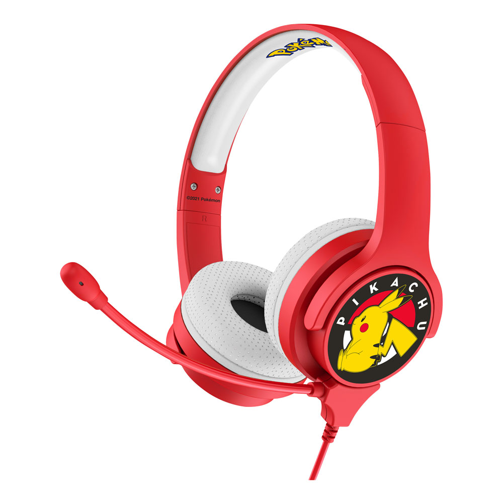 POKEMON Pikachu Interactive Study Premier Children's Headphone with Boom Microphone, 3 Years and Abo