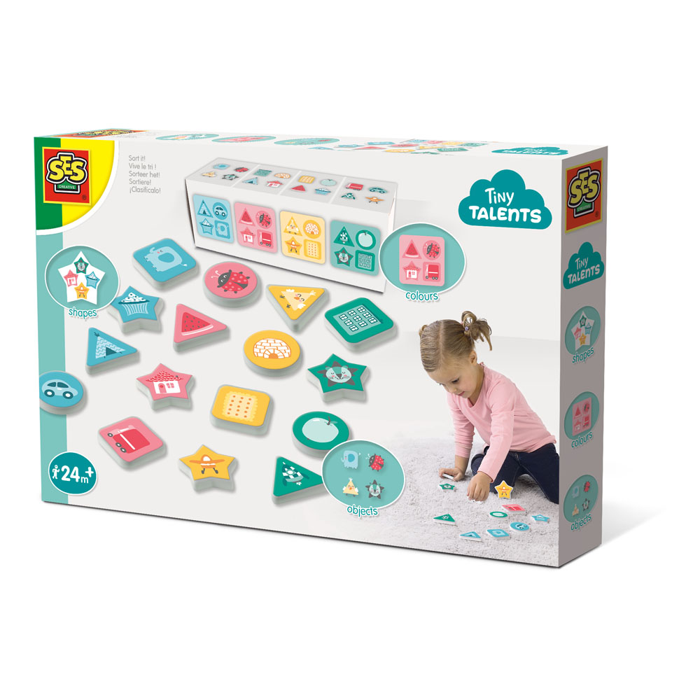 SES CREATIVE Children's Tiny Talents Sort It Toy, Unisex, 2 Years and Above, Multi-colour (13104)