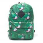 NINTENDO Super Mario Bros. Yoshi Face Sublimation Print Backpack, Green (BP365318NTN)
