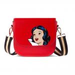 DISNEY Snow White Face Small Flap Shoulder Bag, Female, Red (LB332337SNO)