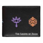 NINTENDO Legend of Zelda Symbols All-Over Print Bi-fold Wallet, Male, Black (MW043846ZEL)