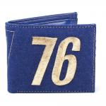 FALLOUT 76 Embroidered Vault 76 Vintage Denim Bi-Fold Wallet, Male, Blue (MW060533FAL)