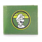 NINTENDO Super Mario Bros. Luigi Badge Bi-fold Wallet, Male, Green (MW646400NTN)