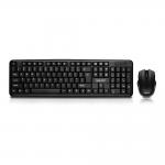 DYNAMODE Compoint CP-KM007-W Wireless Full-Size Keyboard & Optical Mouse Desktop Set, Black (CP-KM00