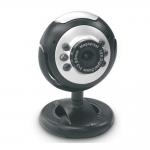 DYNAMODE M-1100M USB 2.0 Megapixel Web Camera with Microphone, 640 x 840 Pixels, Black/Silver (M-110