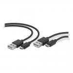 SPEEDLINK Stream Play & Charge USB Cable Set for PS4, Black (SL-450104-BK)