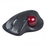 SPEEDLINK Aptico Wireless Ergonomic 1600dpi Laser Trackball Mouse, Black/Red (SL-630001-BK-01)