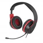 SPEEDLINK Hadow Stereo PC Gaming Headset with Flexible Microphone, Stereo Jack 2.3m Cable, Black/Red