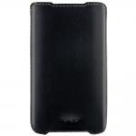 VICIOUS AND DIVINE Superior Leather Soft Vest for Samsung Galaxy SII and Others, Large, Black (VAD-S