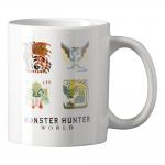 MONSTER HUNTER WORLD Monster Icons Mug, Unisex, 320ml, White (MUG002MHW)